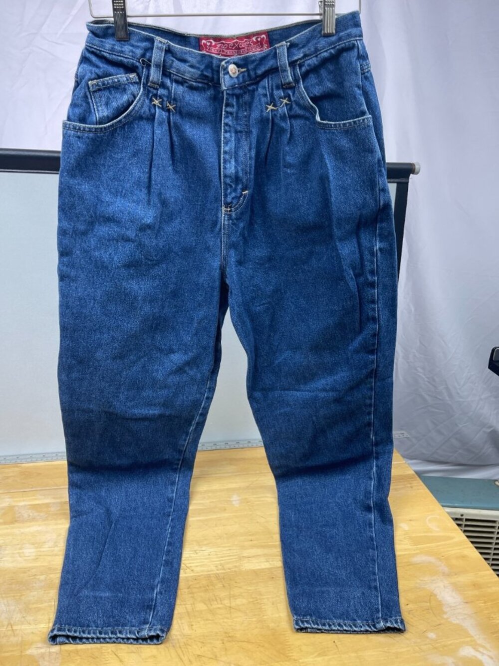 No Excuses Femme Fatale Jeans Womens 13/14 High Rise Mom Jeans 100% Cotton USA